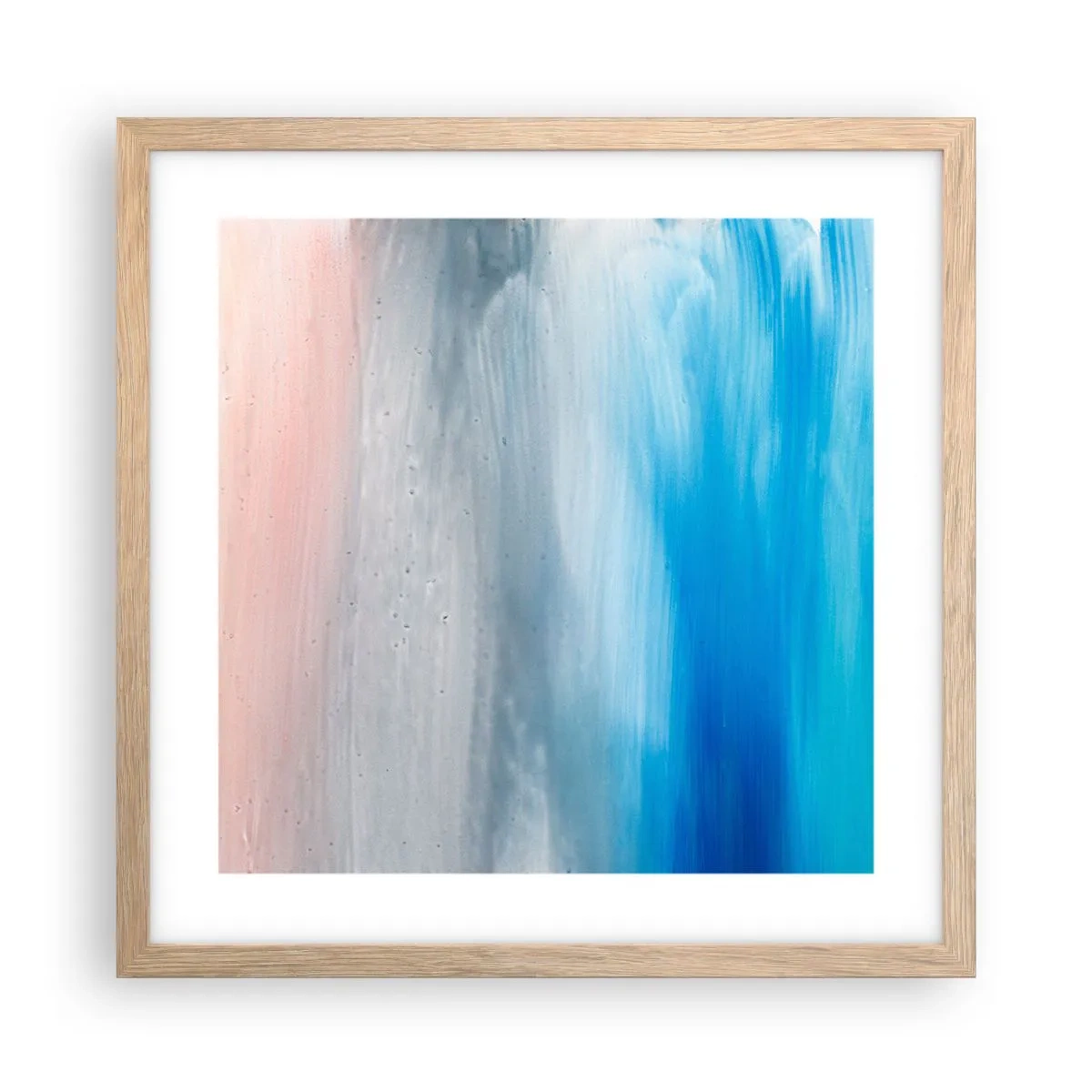 Affiche dans un chêne clair - Poster - Éléments : air - 40x40 cm