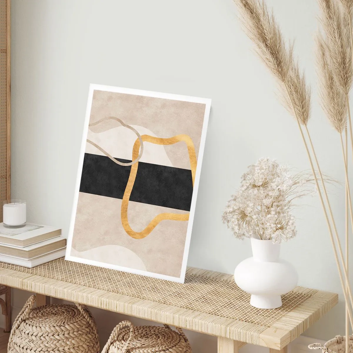 Affiche - Poster - Formes emmellées - 30x40 cm