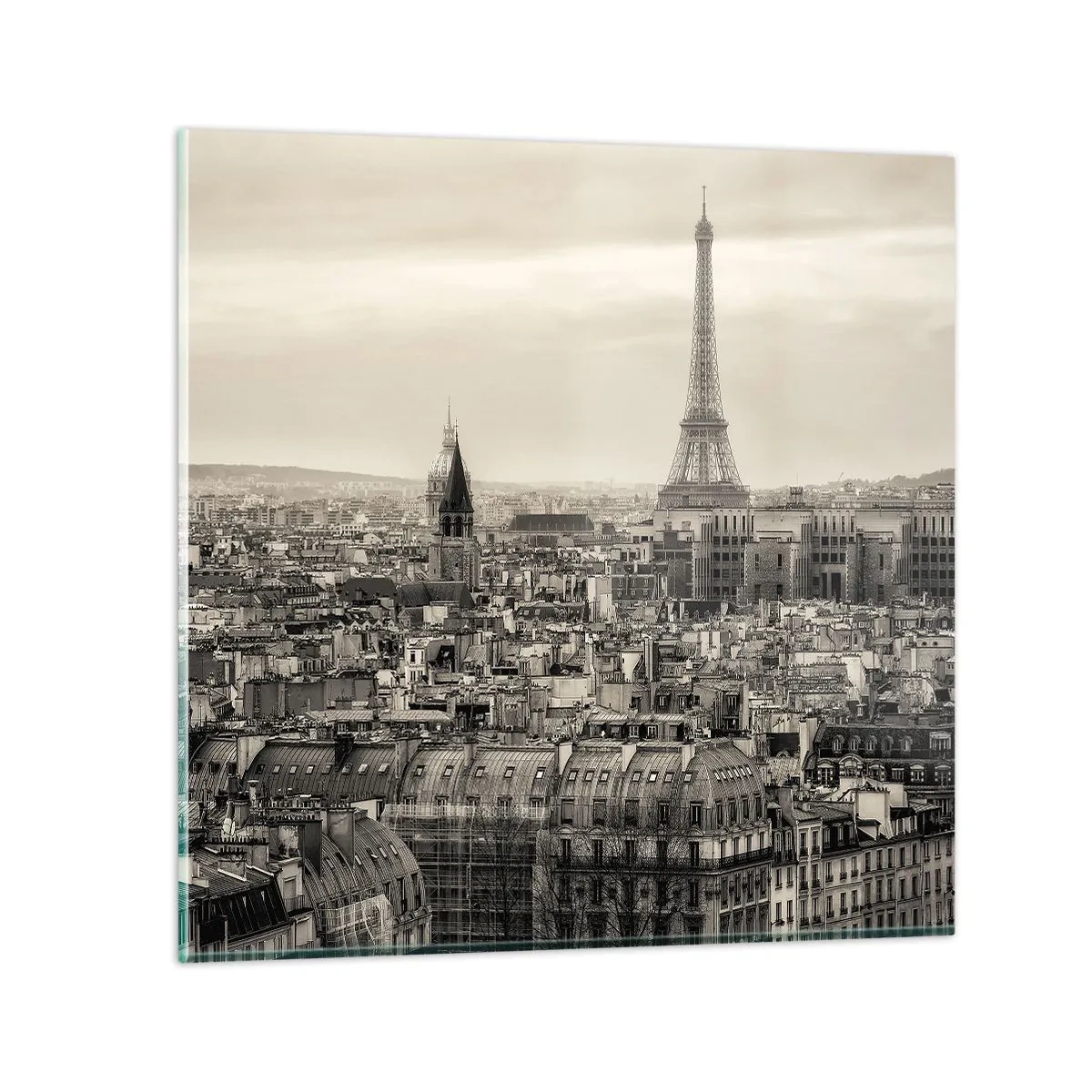 Impression sur verre - Image sur verre - Sur les toits de Paris - 60x60 cm