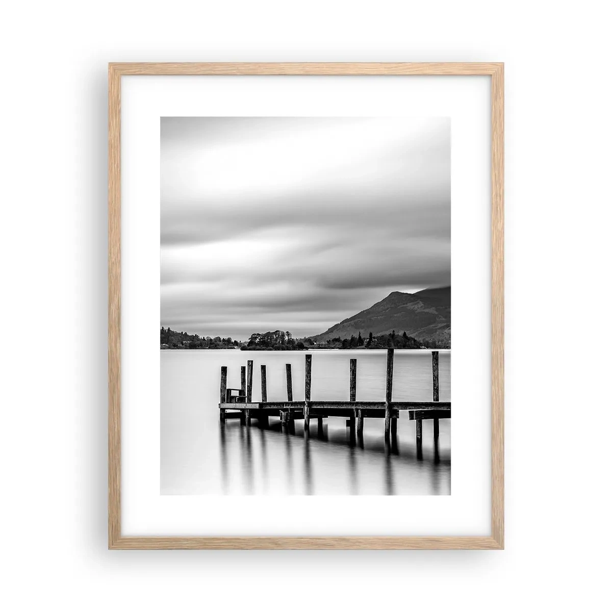 Affiche dans un chêne clair - Poster - Douceur et force - 40x50 cm