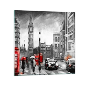 Impression sur verre - Image sur verre - Pas du tout une ville grise - 40x40 cm