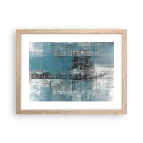 Affiche dans un chêne clair - Poster - Eau et air - 40x30 cm