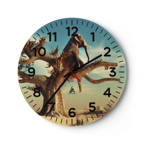 Horloge murale - Pendule murale - Nouveau point de vue - 30x30 cm