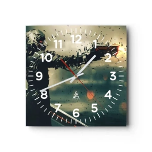 Horloge murale - Pendule murale - L'arme fatale - Votre propre Terminator - 40x40 cm