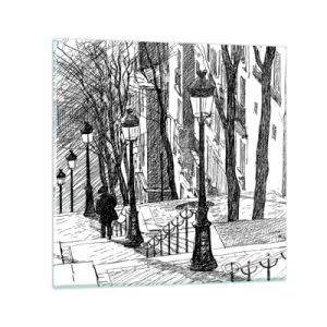 Impression sur verre - Image sur verre - Une histoire d'amour ou une histoire d'horreur ? - 50x50 cm