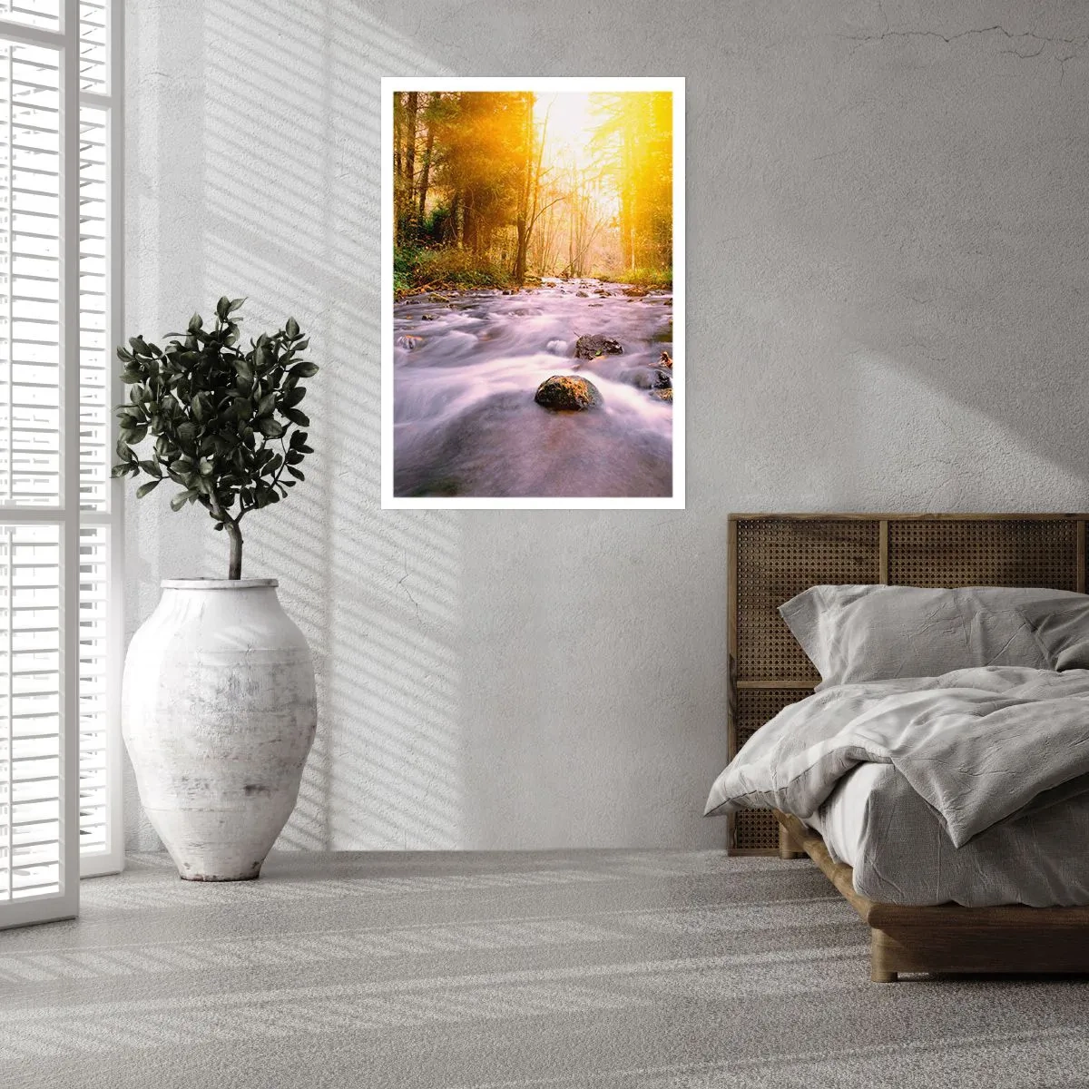 Affiche - Poster - Malachite dans un cadre argent et or - 70x100 cm