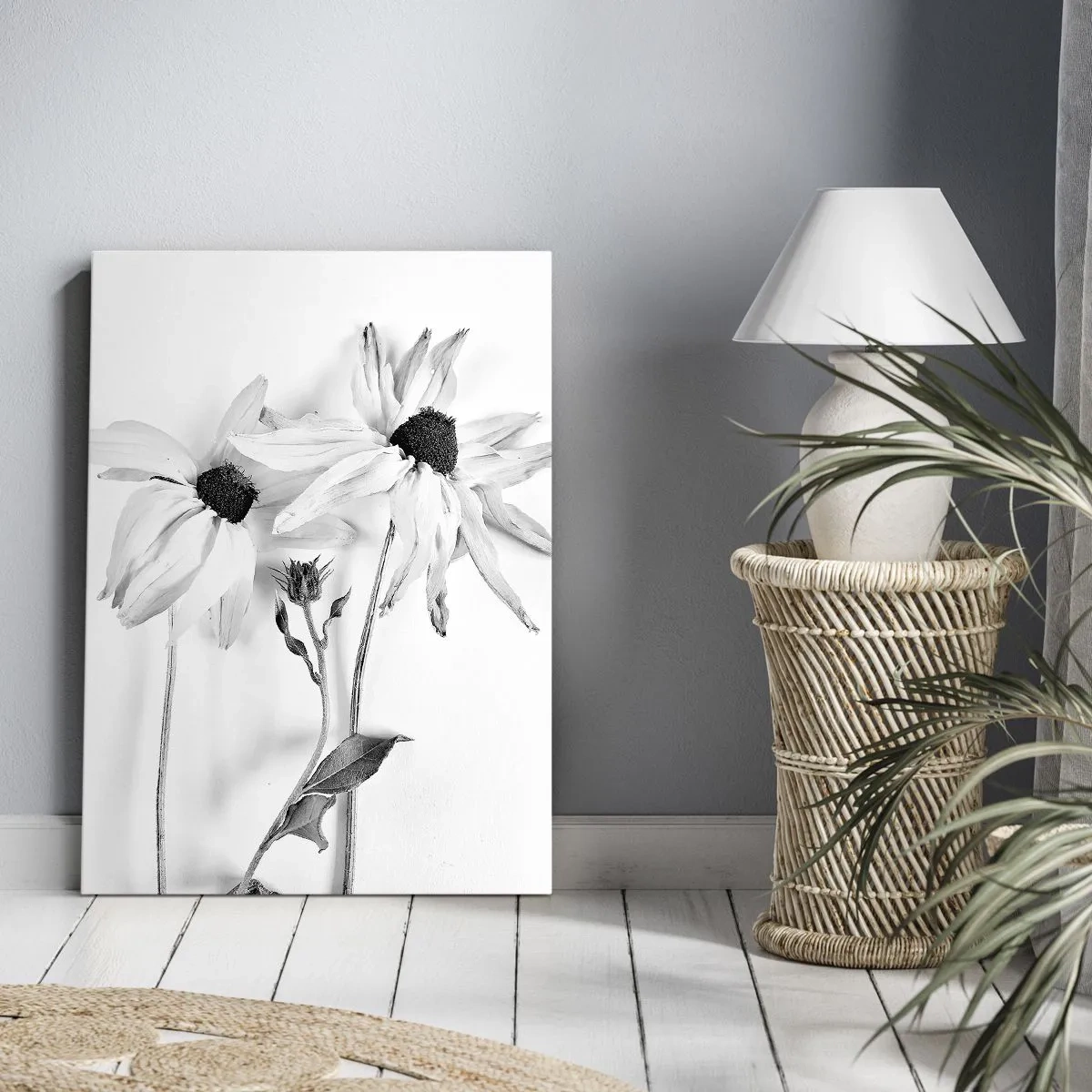 Impression sur toile - Image sur toile - Personne ne souhaite être seul - 55x100 cm