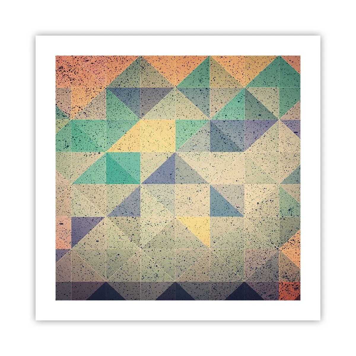 Affiche - Poster - République des triangles - 50x50 cm
