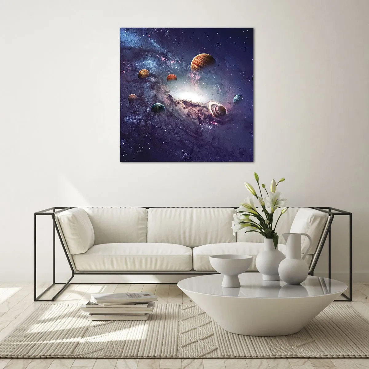 Impression sur verre - Image sur verre - Système de danse solaire - 40x40 cm