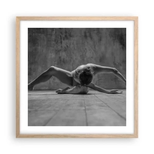 Affiche dans un chêne clair - Poster - Symétrie trouvée - 50x50 cm