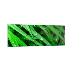 Impression sur verre - Image sur verre - Jouez dans le vert - 90x30 cm