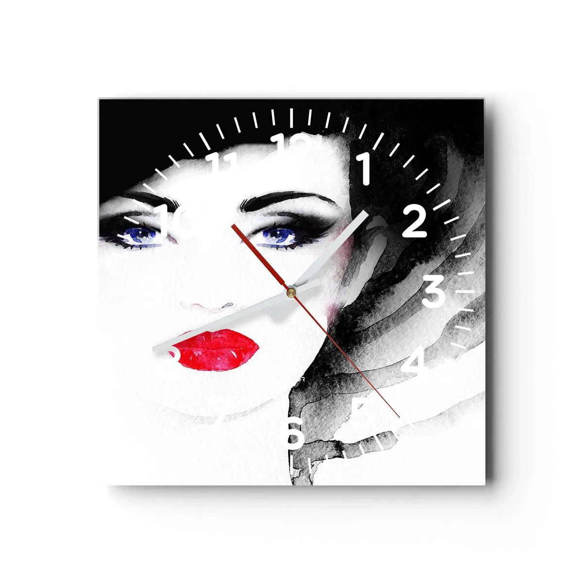 Horloge murale - Pendule murale - Elle repousse et attire - 30x30 cm