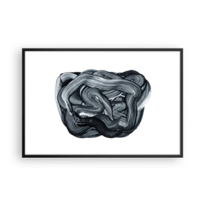 Affiche dans un cadre noir - Poster - Ce n'est pas si simple - 91x61 cm