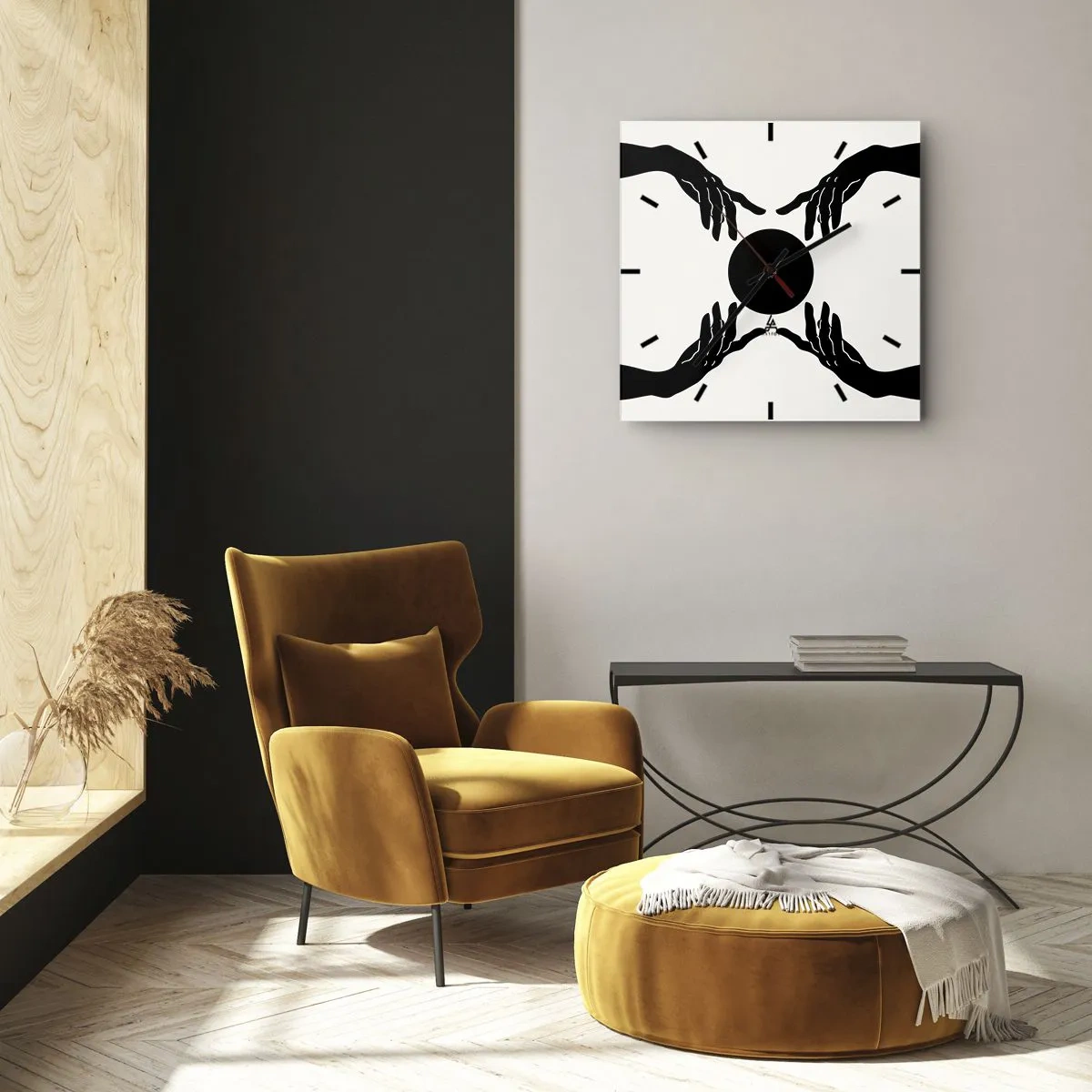 Horloge murale - Pendule murale - Signe secret - 40x40 cm