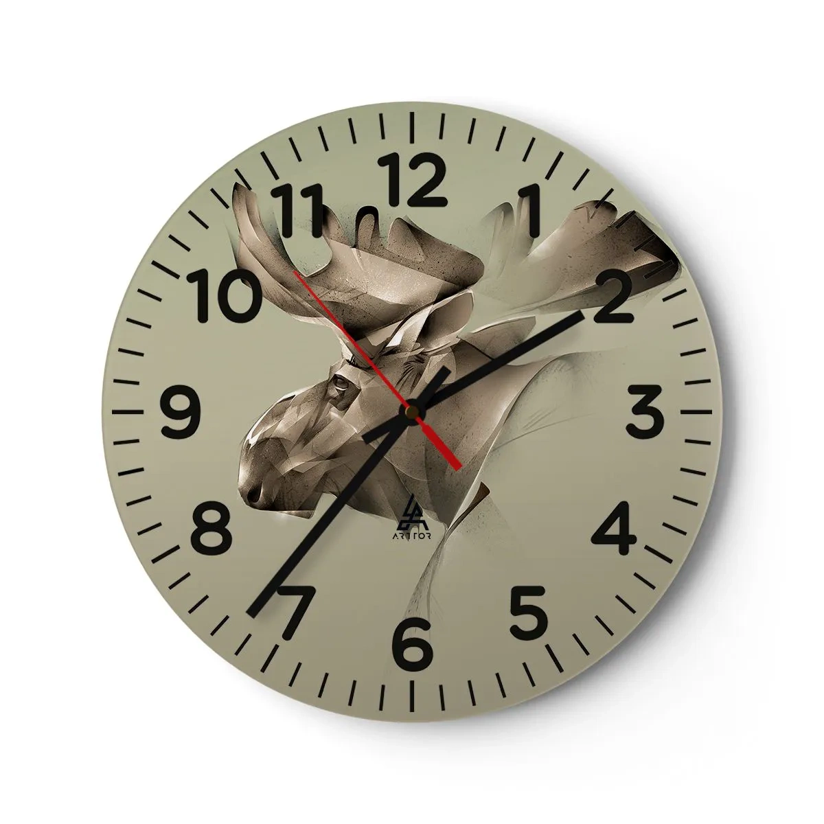 Horloge murale - Pendule murale - La douce force de la paix - 40x40 cm