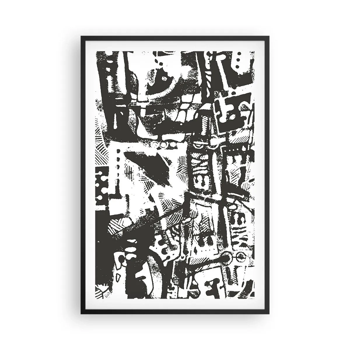 Affiche dans un cadre noir - Poster - Ordre ou chaos? - 61x91 cm