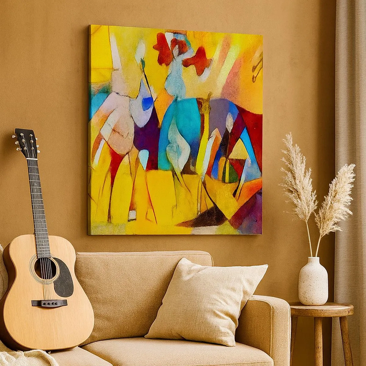 Impression sur toile - Image sur toile - Soleil - vie - joie - 30x30 cm