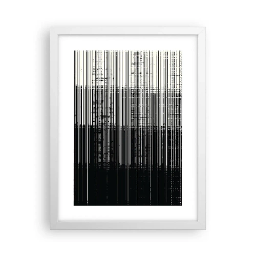 Affiche dans un cadre blanc - Poster - Ondes et vibrations - 30x40 cm
