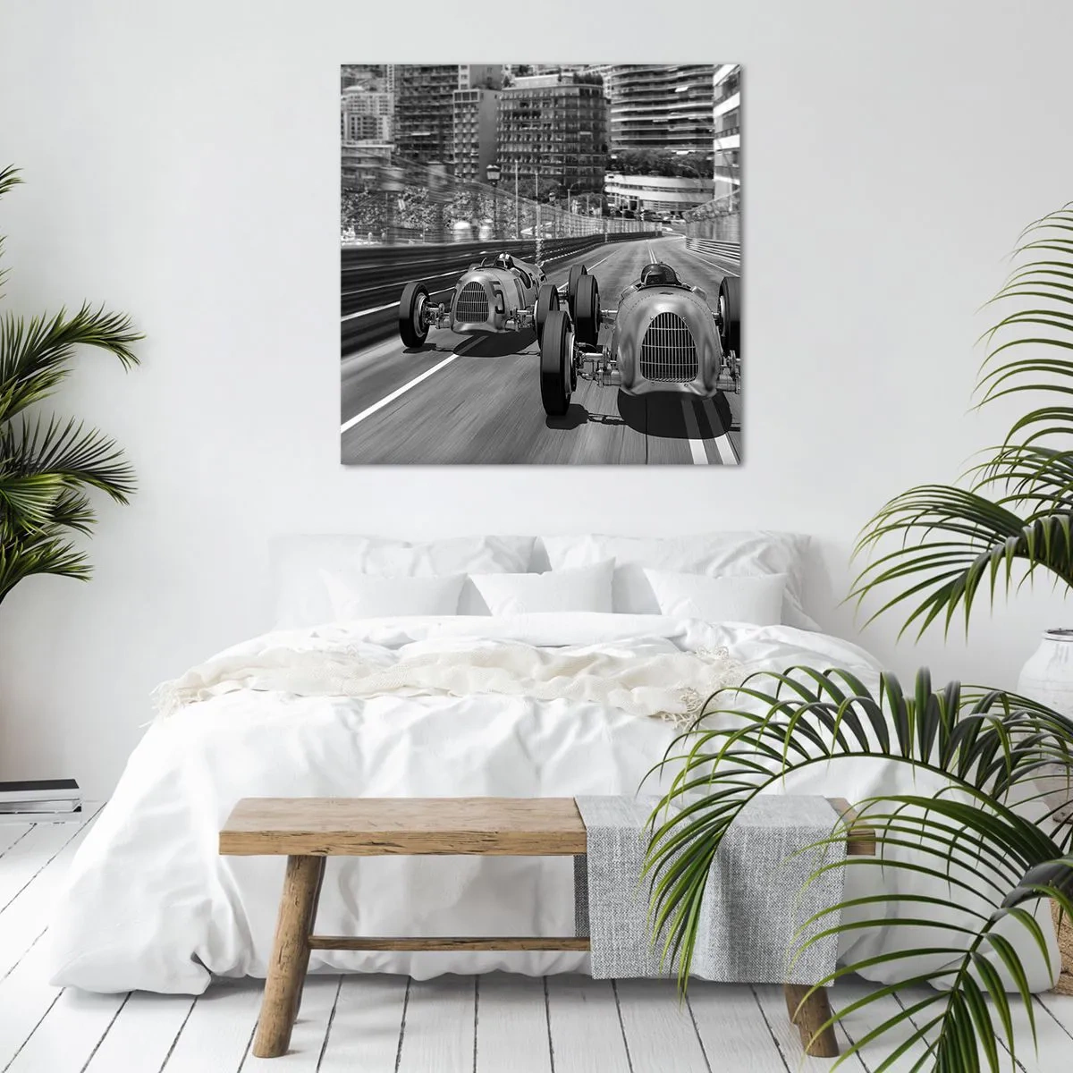 Impression sur toile - Image sur toile - Il y a longtemps à Monté Carlo - 40x40 cm