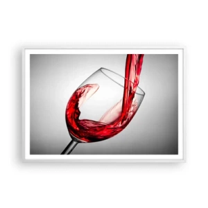 Affiche dans un cadre blanc - Poster - Nuance - mouvement - son - 100x70 cm