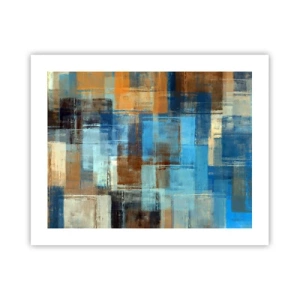 Affiche - Poster - A travers le voile bleu - 50x40 cm