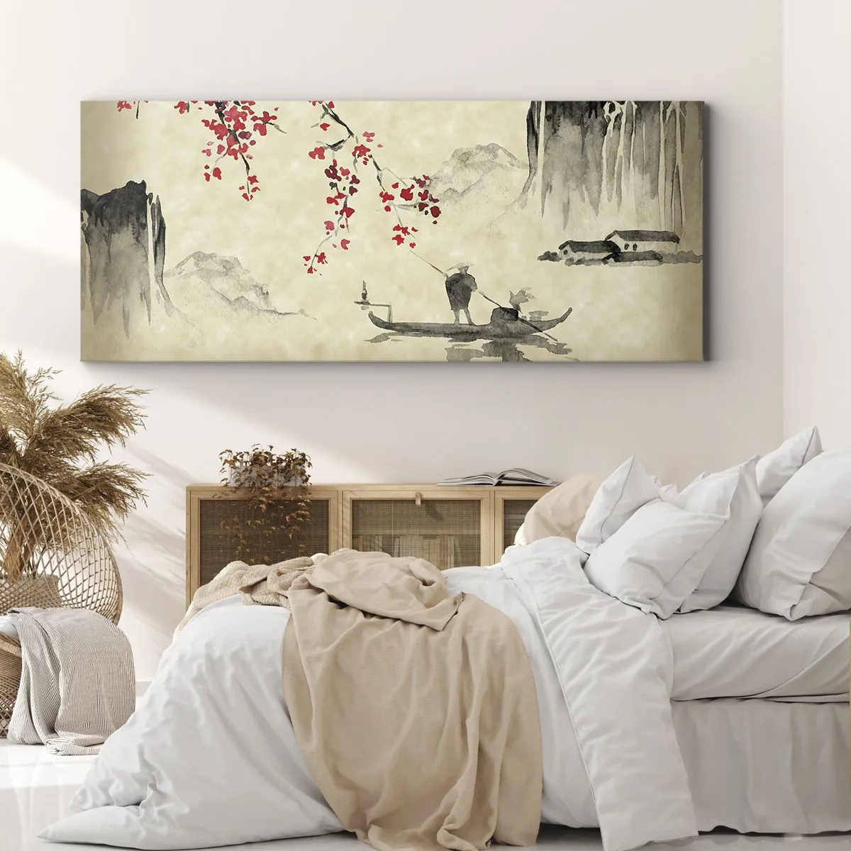 Impression sur toile - Image sur toile - Au pays des cerisiers en fleurs - 90x30 cm