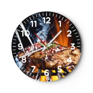 Horloge murale - Pendule murale - Juteux et parfumé - 30x30 cm