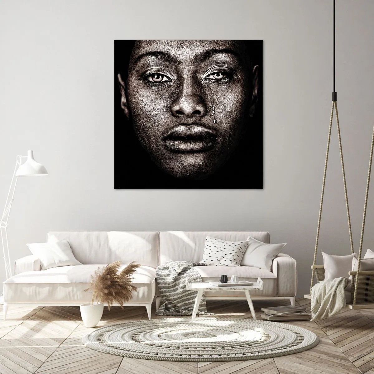 Impression sur toile - Image sur toile - Une larme - 50x50 cm