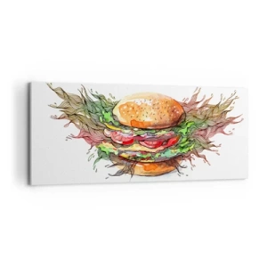 Impression sur toile - Image sur toile - Tentation chaude - 100x40 cm