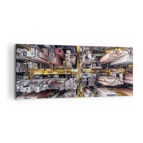 Impression sur toile - Image sur toile - Salutations de Hong-Kong - 100x40 cm