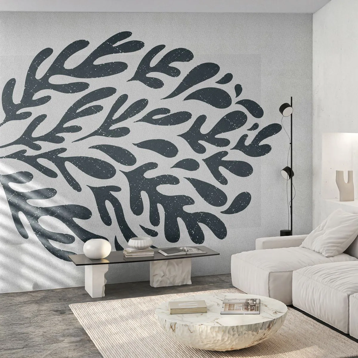 Papier Peint Autocollant Deluxe Sticker - Formes de la nature - Bohème, Minimaliste, Moderne - 250x175 cm