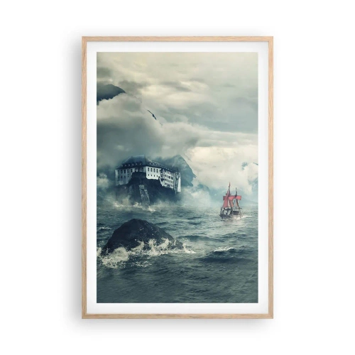 Affiche dans un chêne clair - Poster - Dans l'eau magique - 61x91 cm