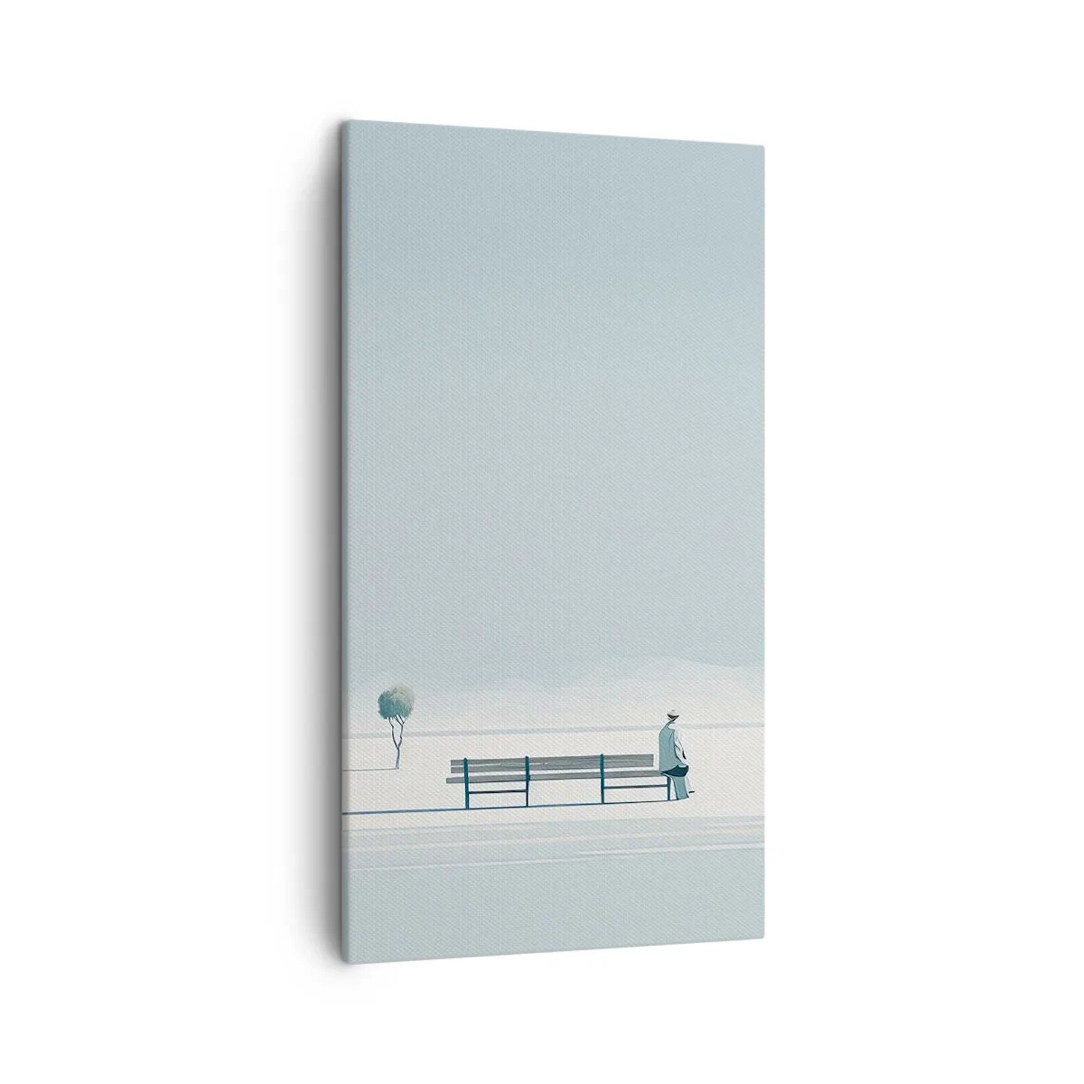 Impression sur toile - Image sur toile - Oui, j'attends. - 45x80 cm