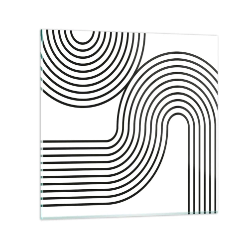 Impression sur verre - Image sur verre - En plein virage - 70x70 cm