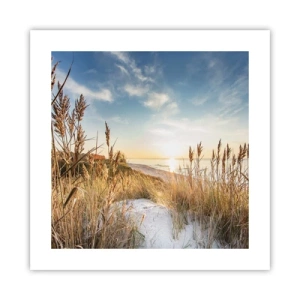 Affiche - Poster - Plage du nord - 40x40 cm