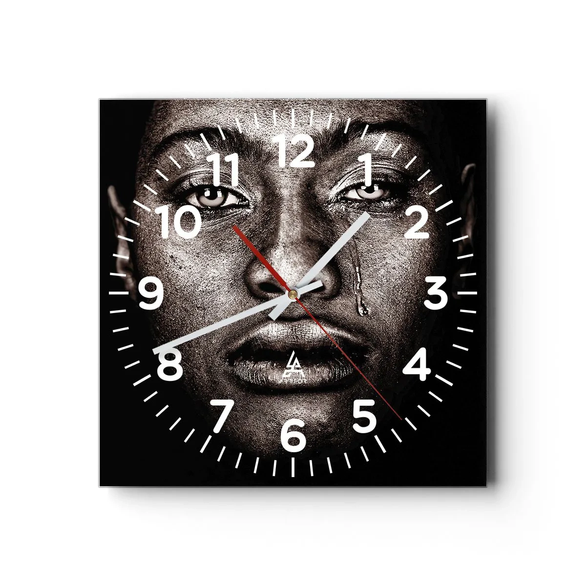 Horloge murale - Pendule murale - Une larme - 30x30 cm