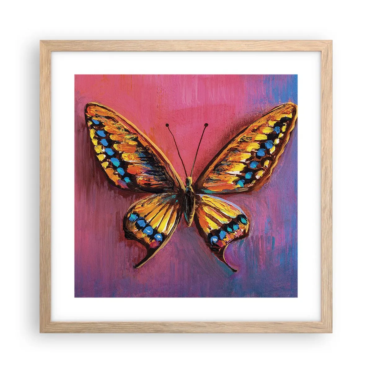 Affiche dans un chêne clair - Poster - Un joyau de la nature - 40x40 cm