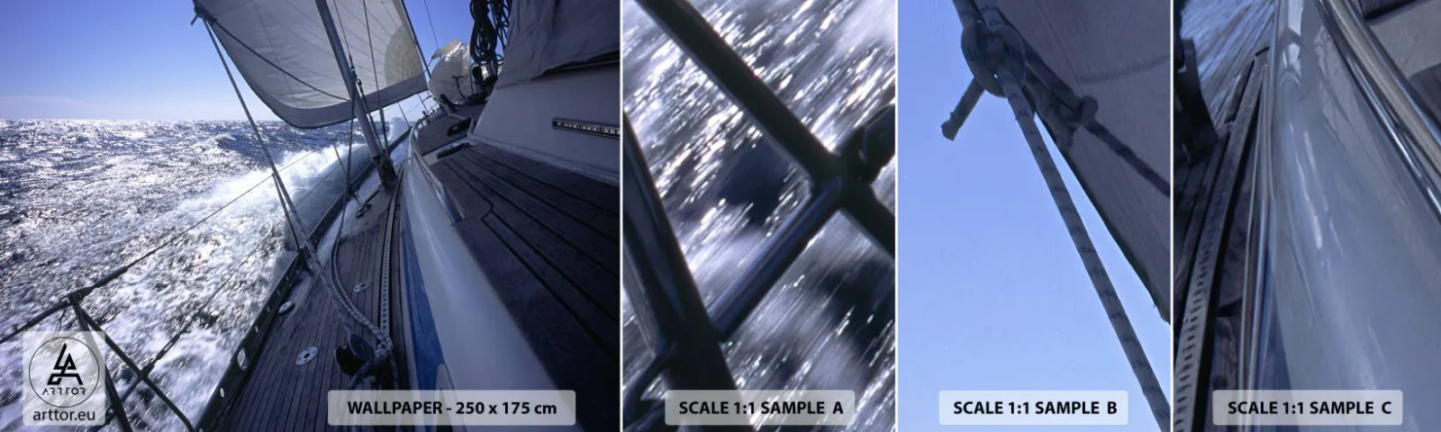 Échantillon de Papier Peint Autocollant Deluxe Sticker - Je sais ce que c'est d'être un oiseau - Nautique, Yacht, Voyages - 100x30 cm