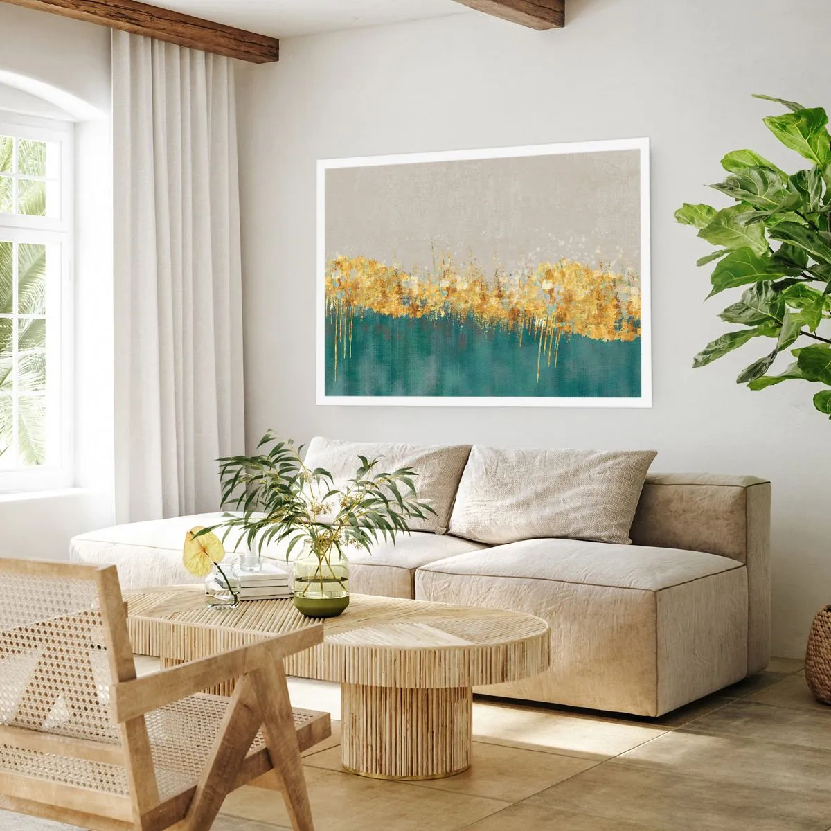 Affiche - Poster - La frontière dorée - 50x40 cm