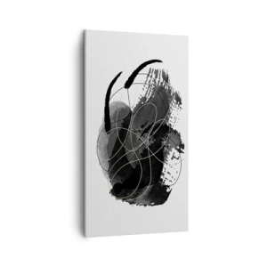 Impression sur toile - Image sur toile - Fait de noir - 45x80 cm