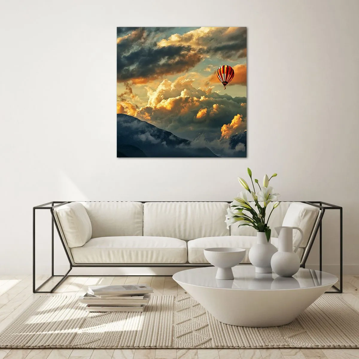 Impression sur verre - Image sur verre - Je vole parce que je veux - 50x50 cm