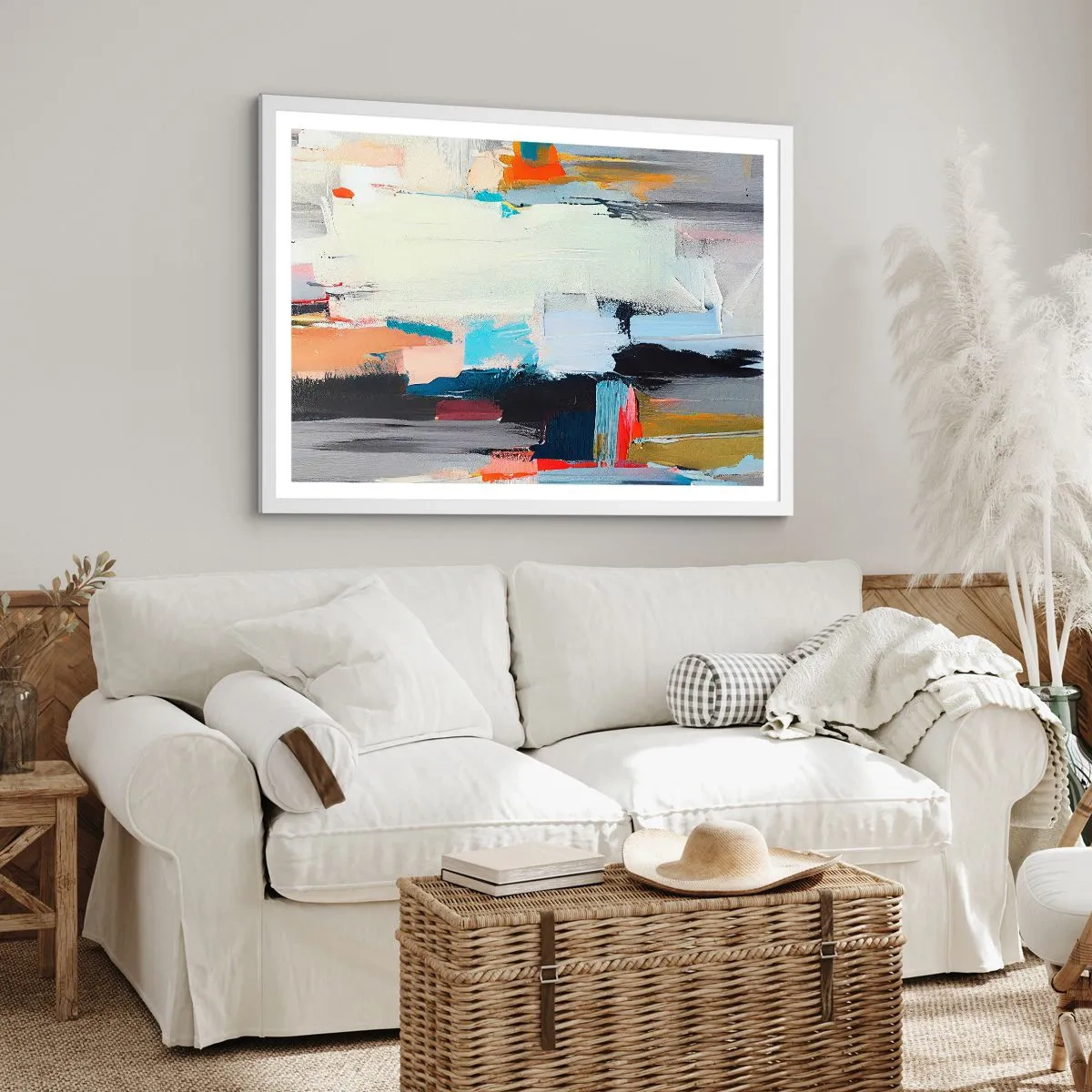 Affiche dans un cadre blanc - Poster - Y a-t-il une méthode ? - 70x50 cm