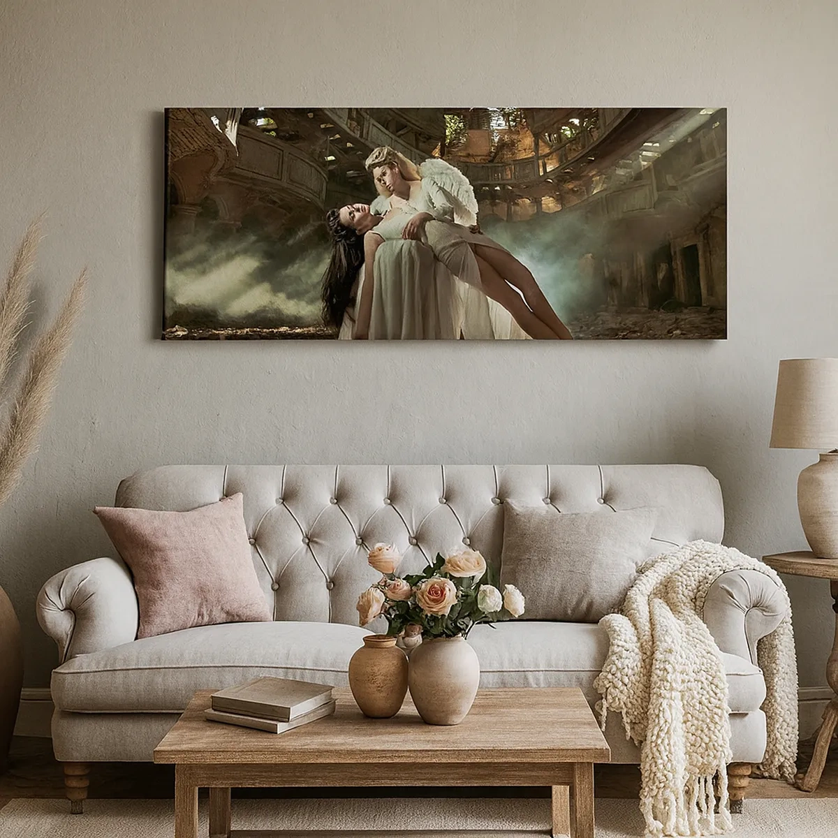 Impression sur toile - Image sur toile - L'esprit du théâtre ancien - 30x30 cm