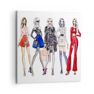 Impression sur toile - Image sur toile - Every week Fashion Week - 50x50 cm
