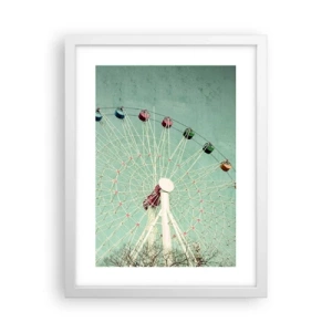 Affiche dans un cadre blanc - Poster - Nous vous invitons à vous amuser - 30x40 cm