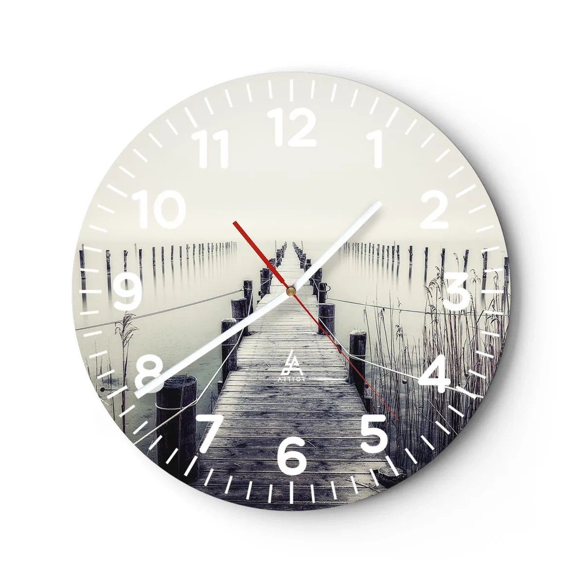 Horloge murale - Pendule murale - Plongez dans la paix - 40x40 cm