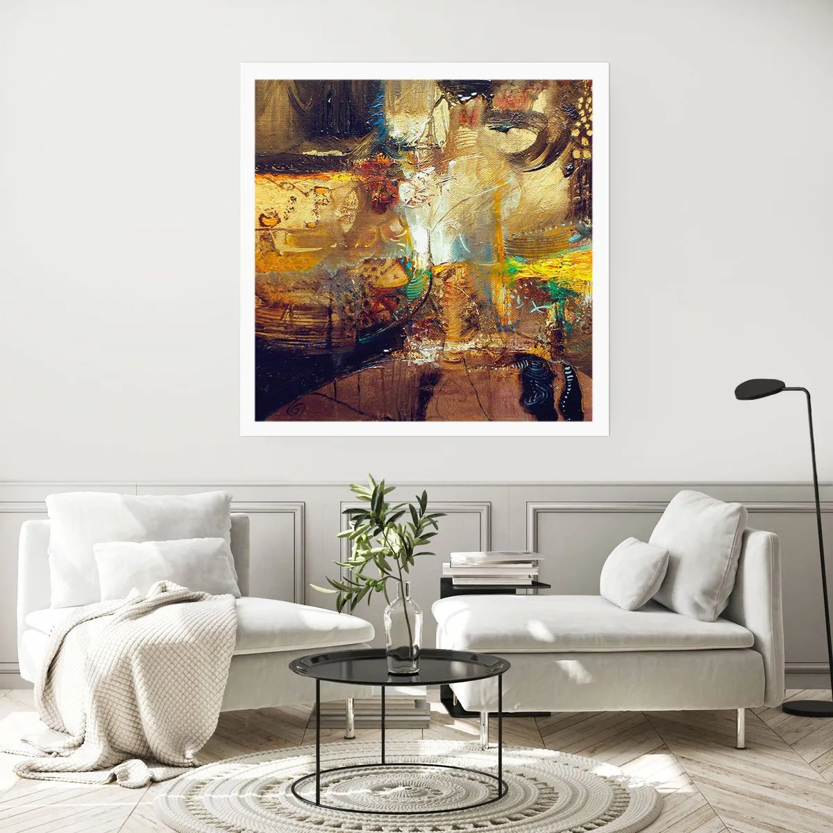 Affiche - Poster - Froid, tiède, chaud - 40x40 cm