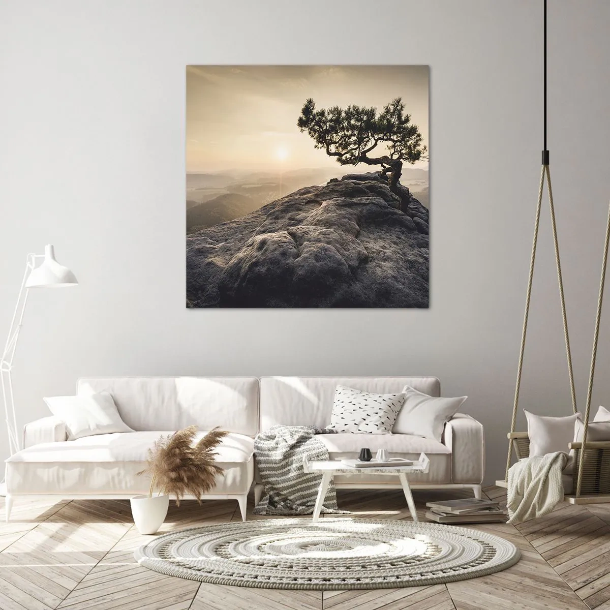 Impression sur toile - Image sur toile - La vie gagne toujours - 30x30 cm