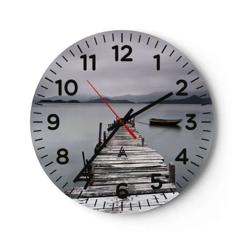 Horloge murale - Pendule murale - Tu peux partir demain - 30x30 cm