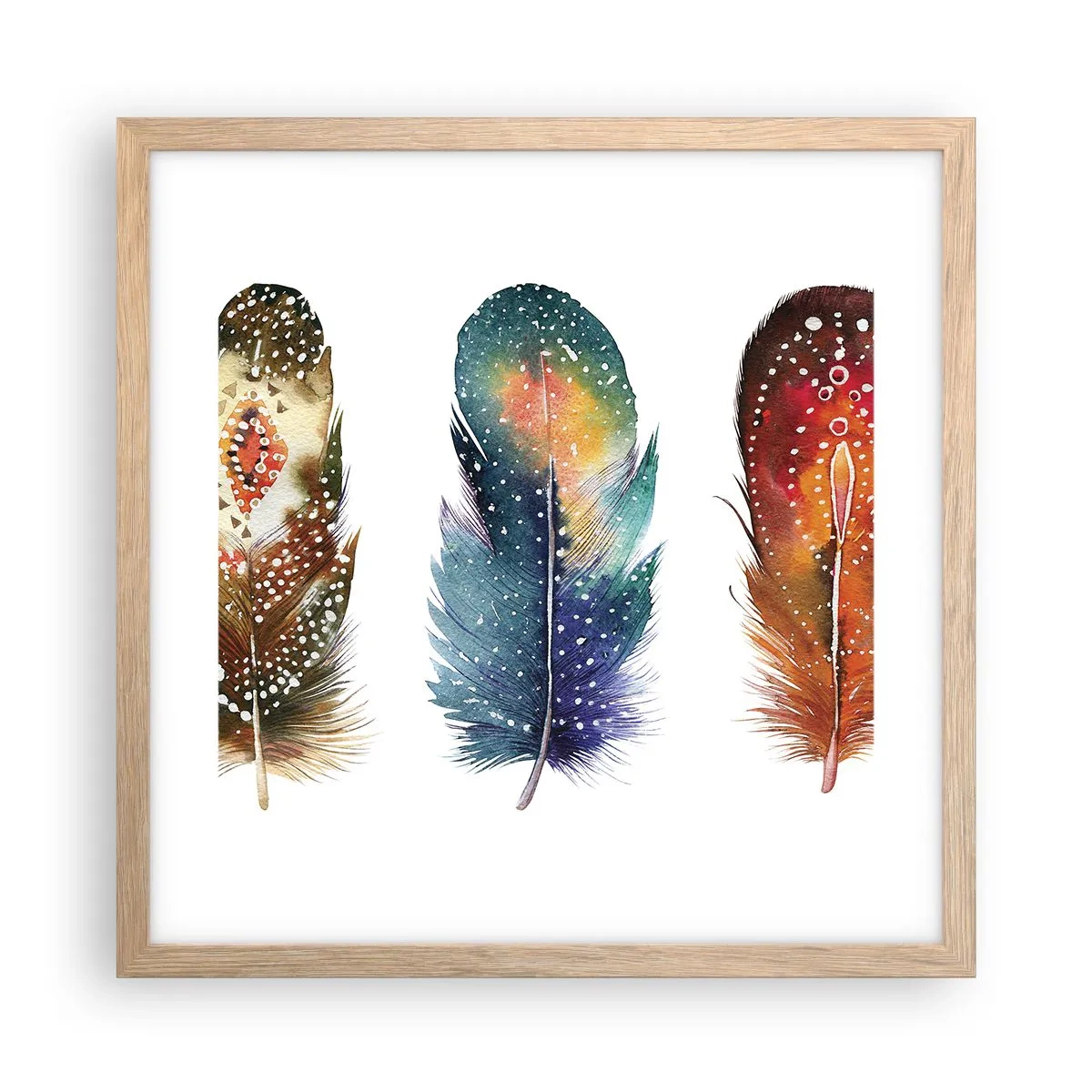 Affiche dans un chêne clair - Poster - Rituels, cérémonies, secrets - 40x40 cm